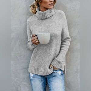 VICI Turtleneck Sweater Heather Grey